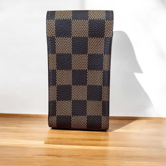 Louis Vuitton Monogram Damier Ebene Credit Card/Lipstick/Cigarette Holder w/COA - Picture 3 of 10